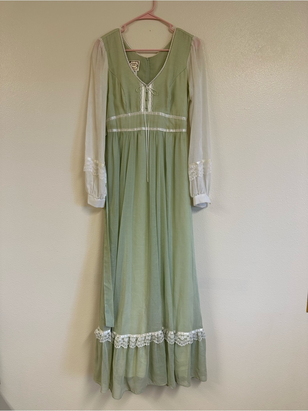Vintage Gunne Sax By Jessica Green Maxi Dress